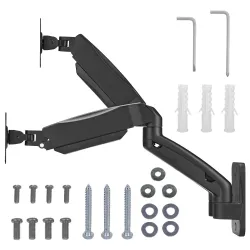 Uchwyt naścienny na dwa monitory Maclean MC-988, 17-32'', 9kg max, sprężyna