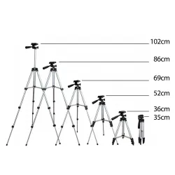 Statyw uniwersany 1/4" Maclean MC-164, do aparatów, kamer, smarfonów, lampy