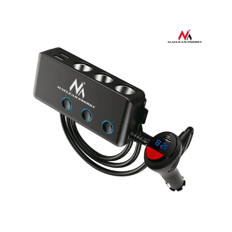 Rozdzielacz gniazda zapalniczki samochodowej Maclean MCE218 3 gniazda