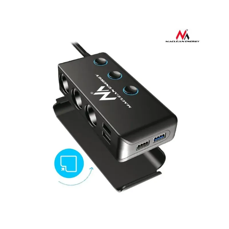 Rozdzielacz gniazda zapalniczki samochodowej Maclean MCE218 3 gniazda