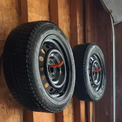 Uchwyt wieszak Maclean MC-437, komplet 4 szt, na opony, koła, drabinę,