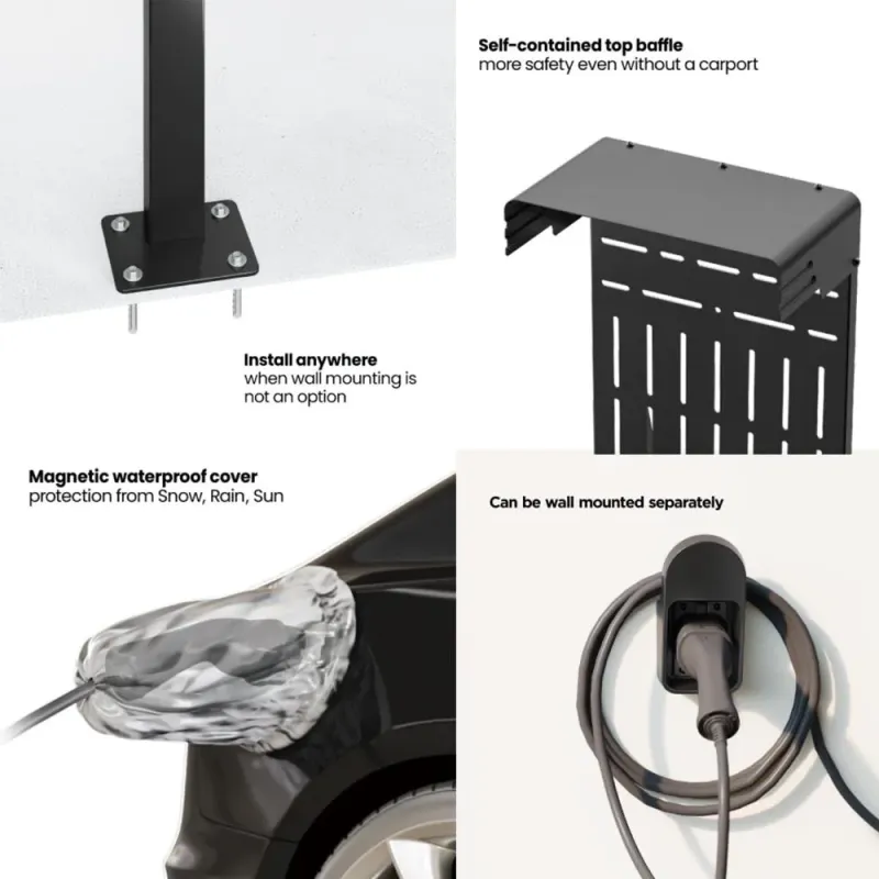 Stojak zewnętrzny do ładowarek samochodowych EV oraz PHEV Maclean MCE456