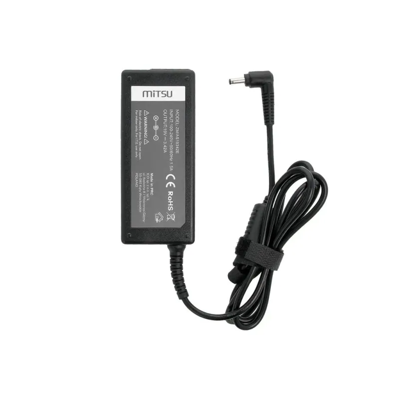 Zasilacz sieciowy Mitsu 19V 3.42A (4.0x1.35) 65W do notebooka Asus