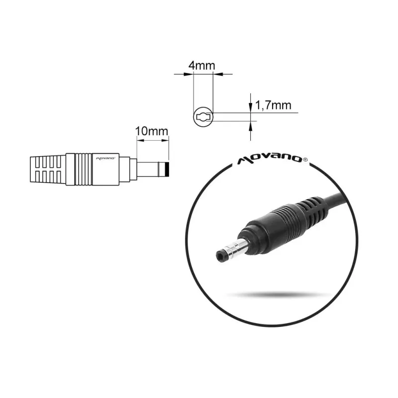 Zasilacz sieciowy Mitsu 19.5V 2.05A (4.0x1.7) 40W do n... | PartsPC.pl