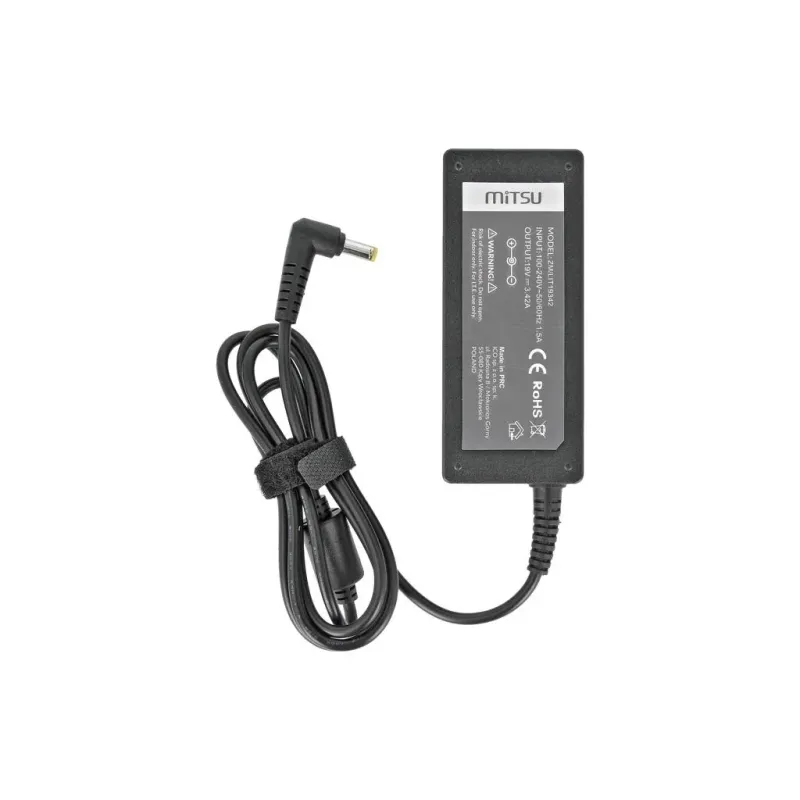 Zasilacz sieciowy Mitsu 19V 3.42A (5.5x2.5) 65W do notebooka Asus, Toshiba,