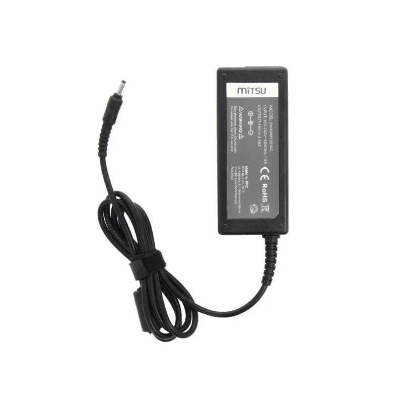 Zasilacz sieciowy Mitsu 19V 3.16A (3.0x1.1) 60W do notebooka Samsung