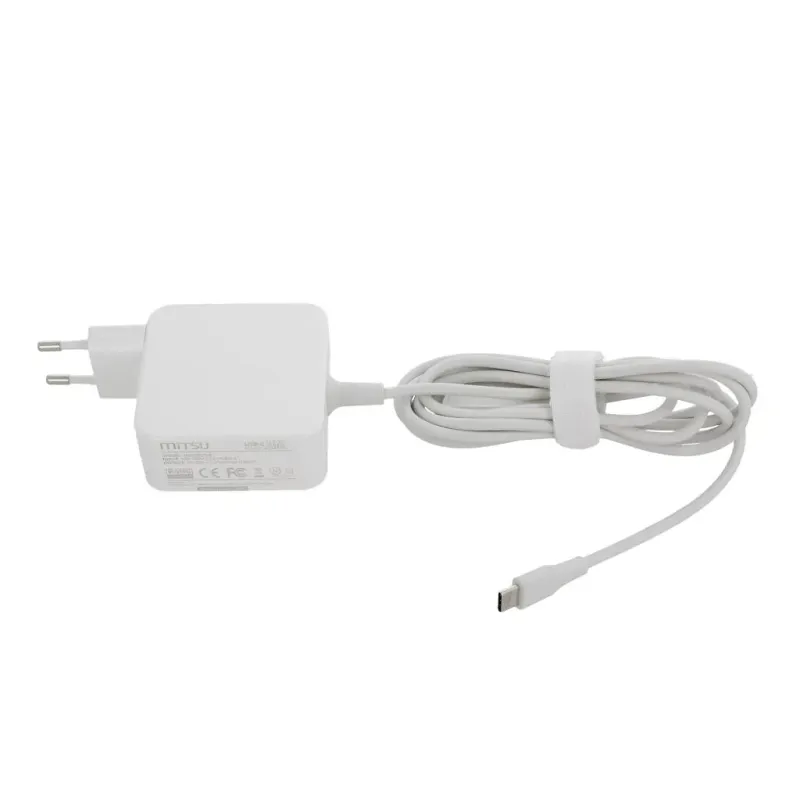 Zasilacz sieciowy Mitsu 45W USB-C, USBC, 5-20V, 2-3A (... | PartsPC.pl