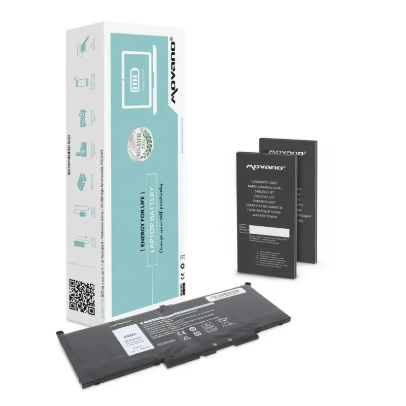 Bateria Movano do Dell Latitude 7390, 7490