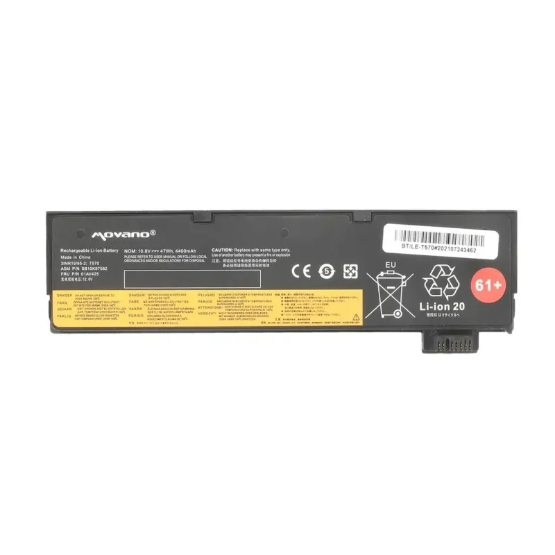Bateria Movano do notebooka Lenovo Thinkpad SB10K97582, T470, T570