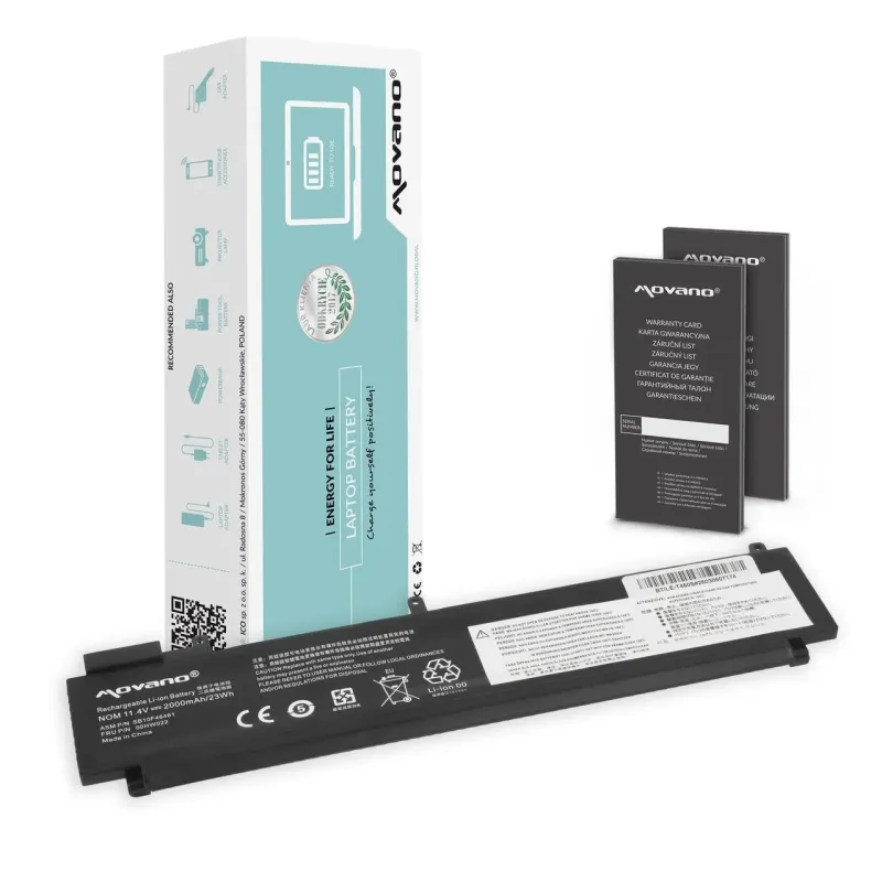 Bateria Movano do notebooka Lenovo ThinkPad T460s T470s (tyl… | PartsPC.pl