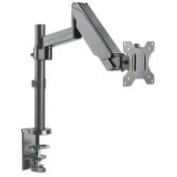 Uchwyt biurkowy LCD/LED Manhattan 17"-32", 8kg, sprężyna gazowa, czarny