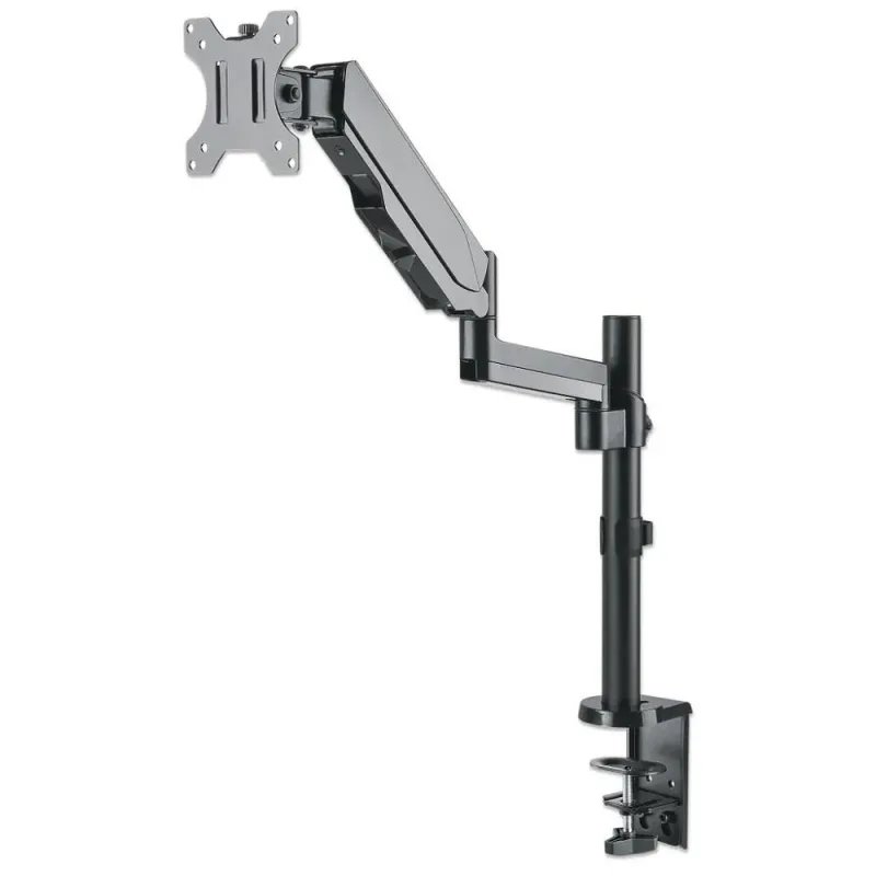 Uchwyt biurkowy LCD/LED Manhattan 17"-32", 8kg, sprężyna gazowa, czarny