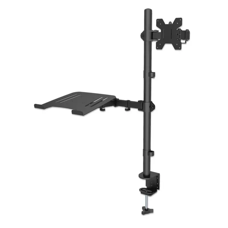 Uchwyt biurkowy Manhattan 13"-32", z półką na laptopa