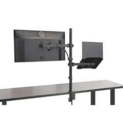 Uchwyt biurkowy Manhattan 13"-32", z półką na laptopa