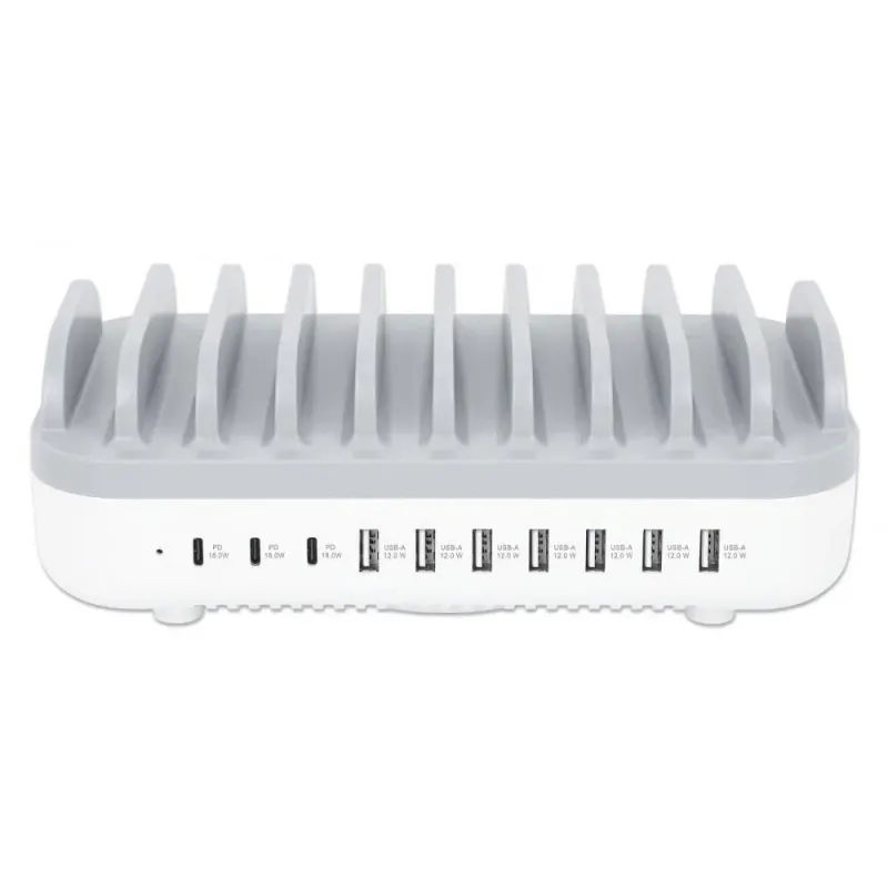 Stacja ładująca Manhattan 10-Portowa USB 120W