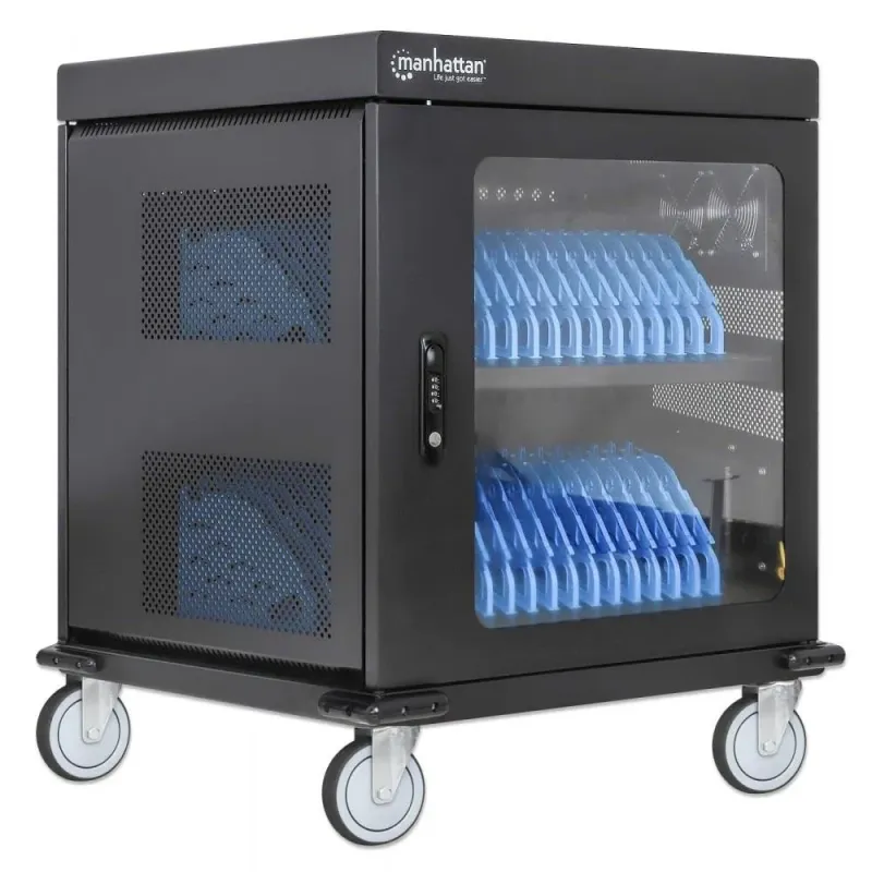 Stacja ładująca Manhattan do 32 laptopów 15.6" tabletów 32 gniazda AC