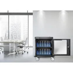 Stacja ładująca Manhattan do 32 laptopów 15.6" tabletów 32 gniazda AC
