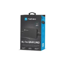 Zasilacz sieciowy uniwersalny Natec Grayling USB-C 45W do laptopów,