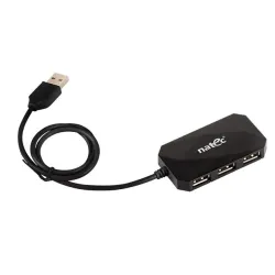 Hub USB Natec NHU-0647 LOCUST 4xUSB 2.0 czarny - Huby USB | PartsPC.pl
