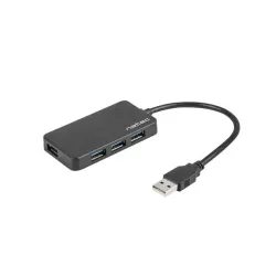 Hub USB Natec Moth 4xUSB 3.0 czarny