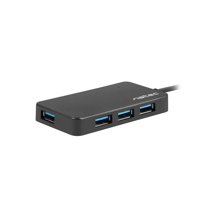 Hub USB Natec Moth 4xUSB 3.0 czarny