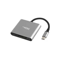 Hub USB Natec Fowler Multi Port mini USB-C PD, USB 3.0, HDMI 4K