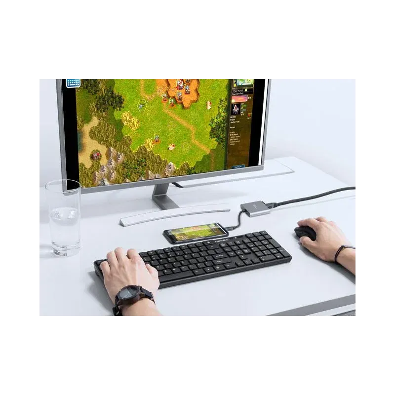 Hub USB Natec Fowler Multi Port mini USB-C PD, USB 3.0, HDMI 4K