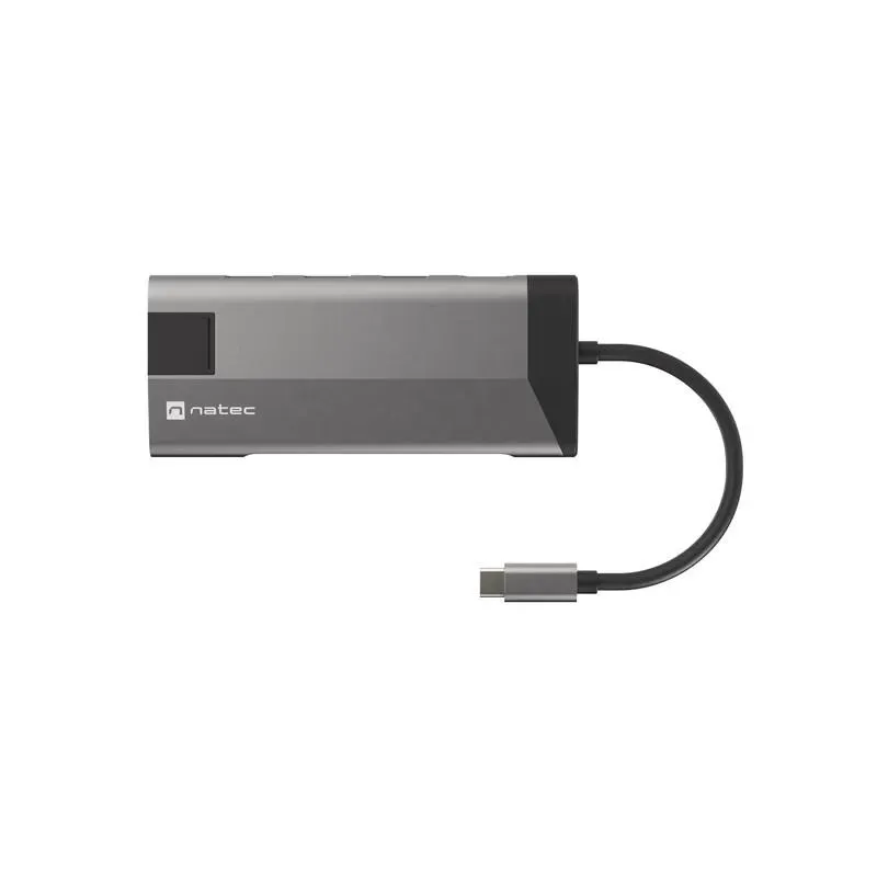 Stacja dokująca HUB USB Natec Fowler Plus Multiport USB-C PD, 3x USB 3.0,
