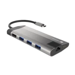 Stacja dokująca HUB USB Natec Fowler Plus Multiport USB-C PD, 3x USB 3.0,