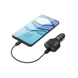 Ładowarka samochodowa Natec NUC-1981 2xUSB 1xUSB-C POWER DELIVERY 3.0 84W