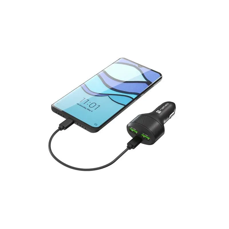Ładowarka samochodowa Natec NUC-1981 2xUSB 1xUSB-C POWER DELIVERY 3.0 84W
