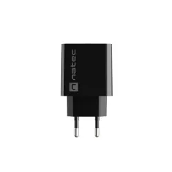 Ładowarka sieciowa Natec Ribera 1x USB-A + 1x USB-C 20W czarna