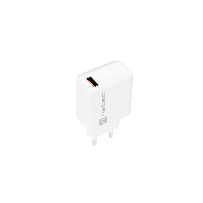 Ładowarka sieciowa Natec Ribera 1x USB-A 18W biała