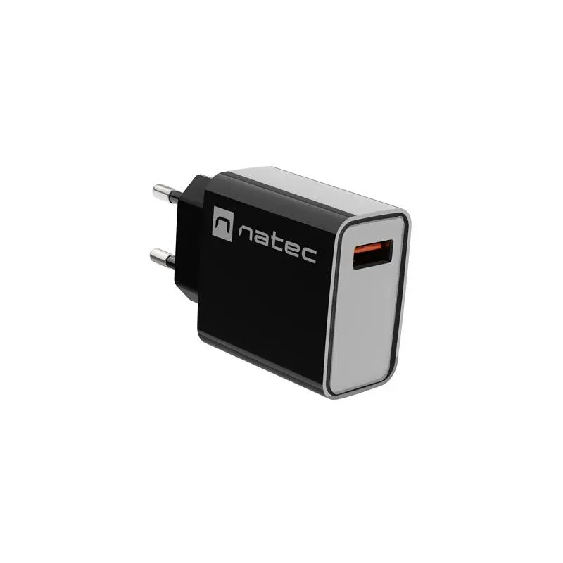 Ładowarka sieciowa Natec Ribera 1x USB-A 18W czarna