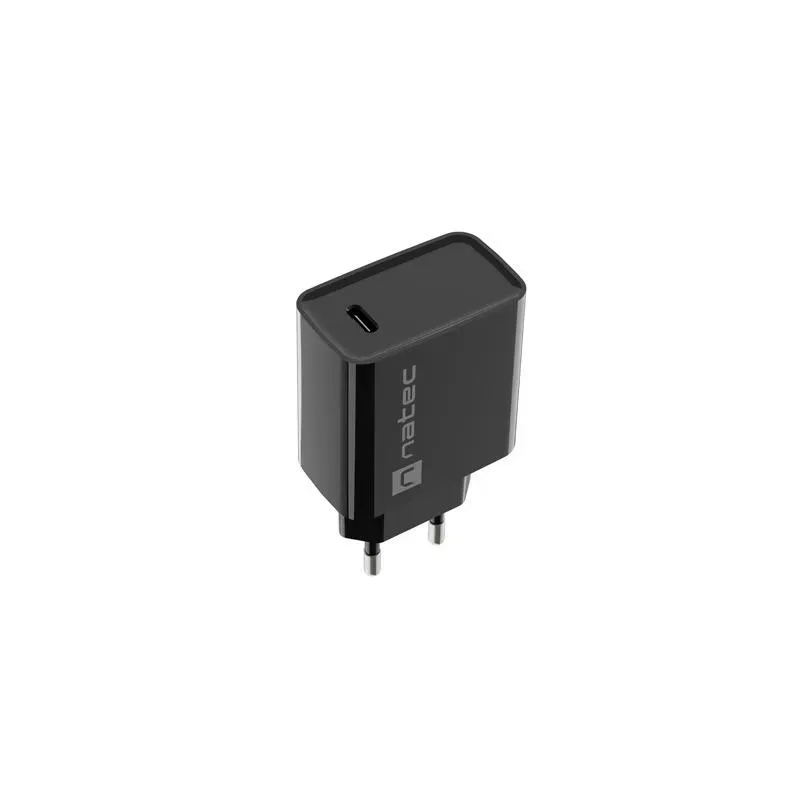 Ładowarka sieciowa Natec Ribera 1x USB-C 20W czarna | PartsPC.pl