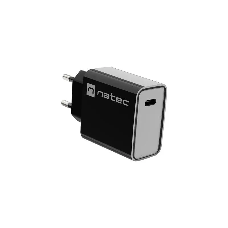 Ładowarka sieciowa Natec Ribera 1x USB-C 20W czarna | PartsPC.pl