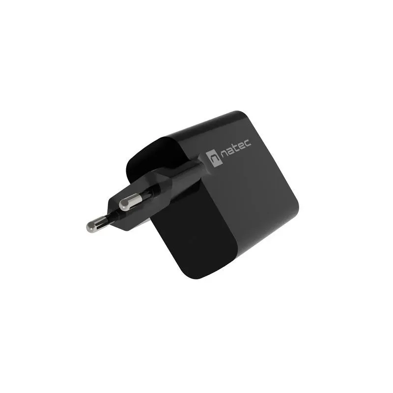 Ładowarka sieciowa, Ładowarka do laptopów Natec Ribera Gan 1x USB-A + 1x