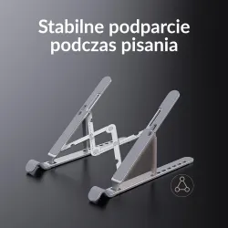 Podstawka do notebooka Orico PFB-A2-SV-BP składana aluminium