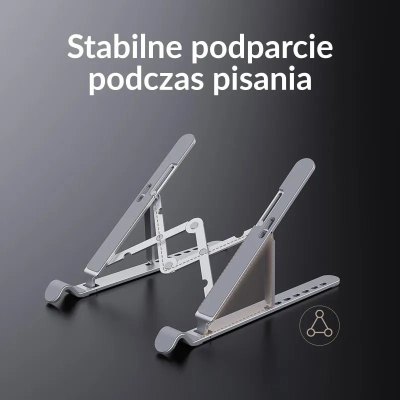 Podstawka do notebooka Orico PFB-A2-SV-BP składana aluminium