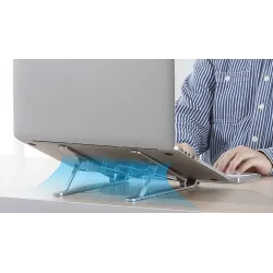 Podstawka do notebooka Orico PFB-A2-SV-BP składana aluminium