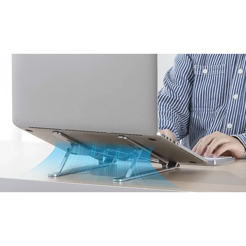 Podstawka do notebooka Orico PFB-A2-SV-BP składana aluminium