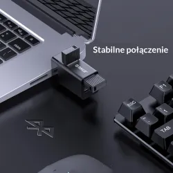 Hub USB Orico MINI-U32L-BK-BP 3 porty USB-A 3.0 + 2.0 aluminium