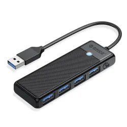 HUB USB-A Orico PAPW4A-U3-015-BK-EP USB-A 4x USB-A 3.0 5Gbps… | PartsPC.pl