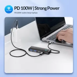 Hub USB-C Orico PAPW2AC-C3-015-BK-EP 2x USB-A, 2x USB-C, PD … | PartsPC.pl