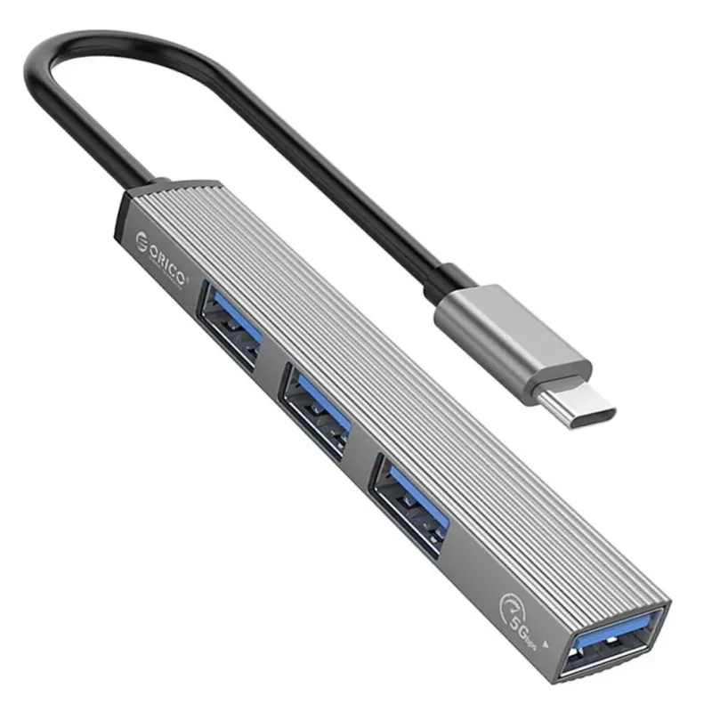 HUB USB-C Orico AH-13-GY-EP-HW USB-A 5Gbps, 3xUSB-A 2.0, alu… | PartsPC.pl