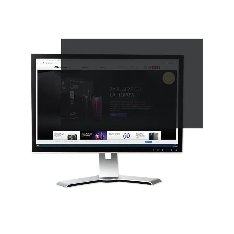 Filtr prywatyzujący RODO Qoltec 21.5" (16:9)
