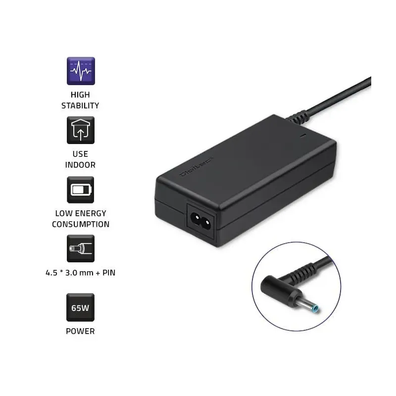 Zasilacz sieciowy Qoltec do HP/Compaq 19,5V | 3,33A | 4,5*3,0+pin