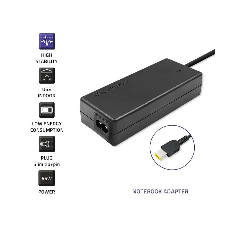 Zasilacz sieciowy Qoltec do Lenovo 20V 3,25A Slim Tip