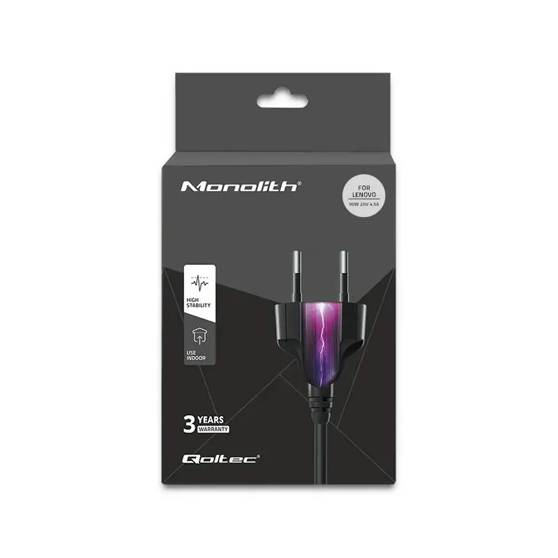 Zasilacz sieciowy Qoltec do Lenovo 90W 20V 4,5A Slim tip