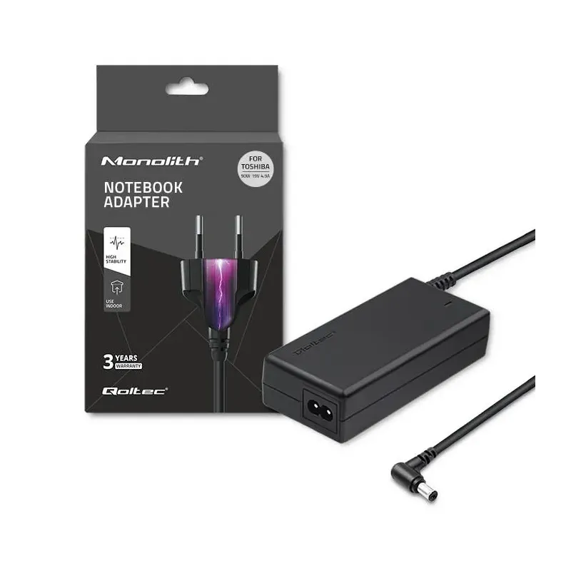 Zasilacz sieciowy Qoltec do Toshiba 90W 19V 4,9A 5.5*2.5